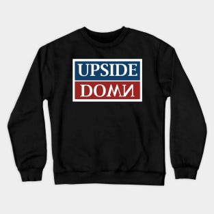 Up Down Red Blue Design Crewneck Sweatshirt